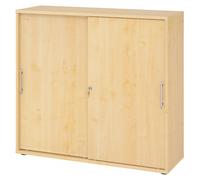 BETA 1753S | Armoire à portes coulissantes | 3 HC - Érable poignée de bastingage plastique