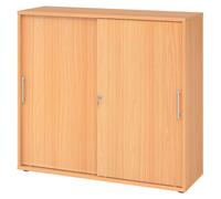BETA 1753S | Armoire à portes coulissantes | 3 HC - Hêtre poignée de bastingage plastique