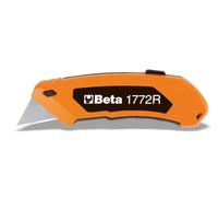 Beta 1772R - Cutter à lame trapézoïdale rétractable fourni avec 5 lames