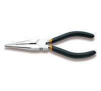 Beta 200-ALICATES SEMIRREDONDAS RECTAS 200 mm Extra Long Anti-slip PVC Nez Moleté à l'aiguille Poignées antidérapantes