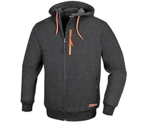 BETA 7665G M - Sweat de Travail à Capuche Fixe et Longue Fermeture éclair en Coton et Polyester avec Deux Grandes Poches à la Taille, Une Poche Poitrine avec Fermeture éclair Verticale et Taille et