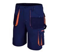 BETA 7861B Taille 2XL - Bermuda léger Beta Easy Work, en tissu T/C, avec poches multifonctions et ruban adhésif, bleu