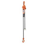Beta 8146 WLL t 0,75 - Palan à levier professionnel avec crochet robuste, hauteur de levage 1,5 m et charge 750 kg, chaîne unique de 6,5 kg