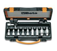 Beta 920PE/C10 - Jeu de 10 douilles tournevis pour vis 6 pans creux (art. 920PE) en coffret