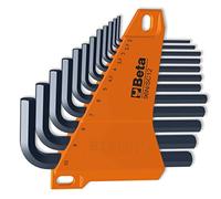 Beta Tools – Jeu de clés mâles 6 pans coudées 96N/SC12 – 12 pièces avec support