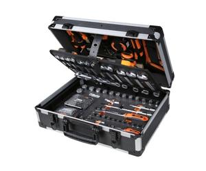 Beta BW 2056E - Mallette en Plastique avec Assortiment de 163 Outils pour Maintenance Générale