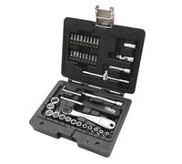 Beta BW 903E/C42 - Assortiment de 13 Douilles Hexagonales, 18 Embouts pour Visseuses, 4 Clés Allen Coudées et 7 Accessoires, dans Coffret en Plastique