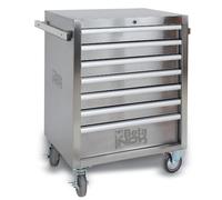 BETA Servante mobile d'atelier 7 tiroirs INOX - C04 INOX - 024003077