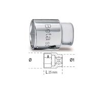 BETA Douille 6 pans 1/4" - 900 - x 1 - 25 mm - 1/4'' - 4,5 mm - 6 pans