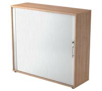 BETA R 1733S | Armoire à rideau | 3 OH poignée de bastingage plastique Noyer