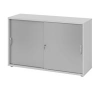 BETA S 1752S | Armoire à portes coulissantes | 2 HC poignée arche métal Gris/Argent