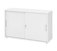 BETA S 1752S | Armoire à portes coulissantes | 2 HC Poignée en métal Blanc/Blanc