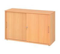 BETA S 1752S | Armoire à portes coulissantes | 2 HC Poignée en métal Hêtre/Hêtre
