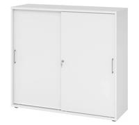 BETA S 1753S | Armoire à portes coulissantes | 3 HC Poignée en métal Blanc