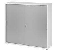 BETA S 1753S | Armoire à portes coulissantes | 3 HC Poignée en métal Blanc/Argent