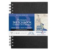 Beta Series carnet spiralé 25F 15,2x20,3cm 270g - Blanc