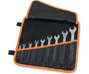 BETA Set mit 9 Ring-Maulschlüsseln in aufrollbarem Etui aus strapazierfähigem Polyester
