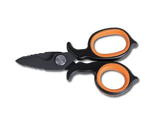 Beta Tools 1128BAX Ciseaux pour électriciens, lames en acier inoxydable à double effet