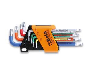 Beta Tools Jeu de 8 clés mâles coudées à tête sphérique 97BTX-C/SC8