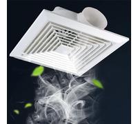 BETAM Extracteur d'air Salle De Bain,Extracteur Air Chaud avec Clapet Anti-Retour,Panneau Ignifuge ABS,Ventilateur Extracteur Plafond Et Montage Mural,pour WC, Cuisine,Cave,Imperméable,10 inch