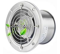 BETAM Ventilateur Extracteur 2800 TR/Min,Acier Inoxydable Extracteur Air Chaud,Extracteur d'air Silencieux,pour Cuisine,Salle De Bain,Serre,Garage Ventilateur Mural,Facile À Nettoyer,150MM