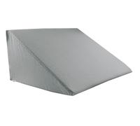 beties BasicSoft Housse de coussin biseauté, environ 62 x 49 x 30 cm - 100 % jersey de coton - Housse de coussin cale - Pour lecture - Gris argenté