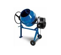 Bétonniere électrique 125L MIX125 Tambour renforcé Roues pour déplacement