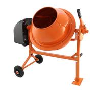 Bétonnière Électrique 70 L 250 W Mélangeur de Béton, Mortier, Ciment Tambour 360º