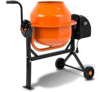 Bétonnière électrique EBERTH 65L - Moteur puissant - Cadre en acier robuste