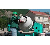 Bétonnière S350R IMER électrique tractable mono cuve acier 345 litres 01015821