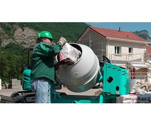 Bétonnière S350R IMER électrique tractable mono cuve acier 345 litres 01015821