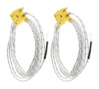 BETOOKY 2 Pièces Thermocouple Type K Miniature, Câble Flexible de 3 | Capteur à Réponse Rapide, Tête Compacte avec Mini Connecteur, Usage Four et Moulage par Injection