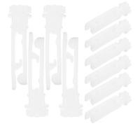 BETOOKY 20 Pièces Poulie de Rail de Rideau en Plastique Blanc pour Tringles Standard, Coulissage Fluide, Accessoires pour Stores Verticaux, pour Bureaux et Chambres