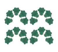 BETOOKY 25 Pièces Protection Vert Résistant aux Intempéries en Plastique pour Tuteur de Plante Forme Fleur, pour Clôture Extérieure et Treillis Potager