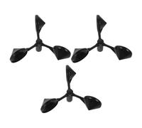BETOOKY 3pcs Coupelle de Capteur de Vitesse Vent en Abs Noir, Léger et Résistant aux Forts Débits D'air pour Anémomètre Extérieur Précis