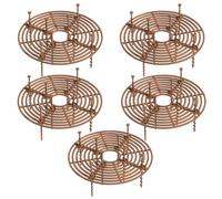 BETOOKY 5 Pièces Protecteur de Terre Cache-Pot pour Pots de Fleurs en Plastique Léger Prévention Animaux pour Plantes et Chats et Garçon et Filles, pour Jardin et Maison