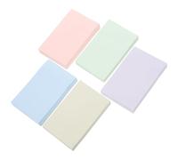 BETOOKY 5 Sets de Notes Autocollantes en Papier Couleur Design Simple et Multi-usage, sans Trace Après Déchirure, pour École et Carnet de Notes Couleur Aléatoire