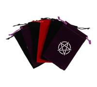 BETOOKY 6 Pochettes à Cordon en Flanelle pour Rangement Pratique de Bijoux et Petits Objets, Paquet de Rangement Polyvalent pour Cartes de Tarot, Lot de 6 Pièces