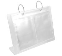BETOOKY Album de Rangement pour Stickers Ongles 68 Feuilles 4 Pouces, Porte-autocollants Manucure Transparent, Organiseur Autocollants Nail Art Multifonction pour Salon et Usage à