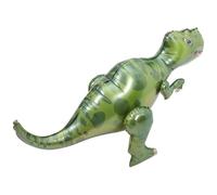 BETOOKY Ballon Aluminium Vert Dinosaure Tyrannosaure 4d pour Décoration de Fête Thème des Dinosaures, Facile à Utiliser et Hermétiquement Scellé, pour Fête D'anniversaire