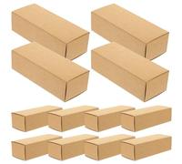 BETOOKY Boîte D’emballage Kraft Brun 12 Pièces 11,5 X 3,8 X 3,7 Cm pour Rouge à Lèvres, Flacons D’huiles Essentielles et Parfums, Organisateur de Rangement Léger et Portable
