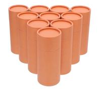 BETOOKY Boîte D'emballage Multifonction de Thé en Feuilles Lot de 10 Tubes Cylindriques en Papier Kraft Or pour Rangement Compact et Bouteilles D'huile Essentielle pour Maison ou Bureau