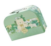 BETOOKY Boîte en Papier Décorative Portable Couleur Vert Clair, Valise Légère Réutilisable pour Fête ou Étude, Rangement pour Chips et Noix