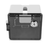 BETOOKY Boîtier de Prise de Courant Extérieur Verrouillable Couvercle de Prise Étanche Pvc Noir avec Serrure et t Terrasses Extérieures