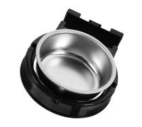 BETOOKY Cendrier Mural en Acier Inoxydable Noir, Design Fashionable et Compact pour Commerces et Toilettes