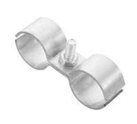 BETOOKY Collier de Serrage Double Galvanisé pour Tuyaux 32Mm, Clips de Liaison Pratiques pour Tubes en Usage Domestique, Remorques et Camping-Cars