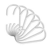 BETOOKY Crochets en Alliage D'aluminium Argentés de C, Multifonctionnels et Portables, Lot de 6 pour Suspendre Vêtements et Écharpes Quotidien Quotidien