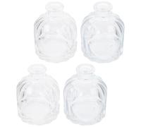 BETOOKY Flacons D'arômes Artistiques 100ml en Verre Transparent Lot de 4 et Décoration pour Diffuseur Huile Essentiel Mariage ou Vacances