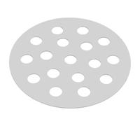 BETOOKY Grille de Barbecue Ronde en Fer 155mm, Séparateur Charbon | Plaque à Charbon en Fer, Ventilation Renforcée, Usage Camping et Pique-niques, Couleur Argenté