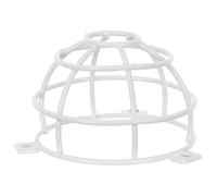 BETOOKY Housse de Protection pour Détecteur de Fumée, Grille Antichoc en Fer, Blanche, Trou de Montage 6mm, Diamètre Intérieur 87mm, Extérieur 97mm, pour Installations Commerciales